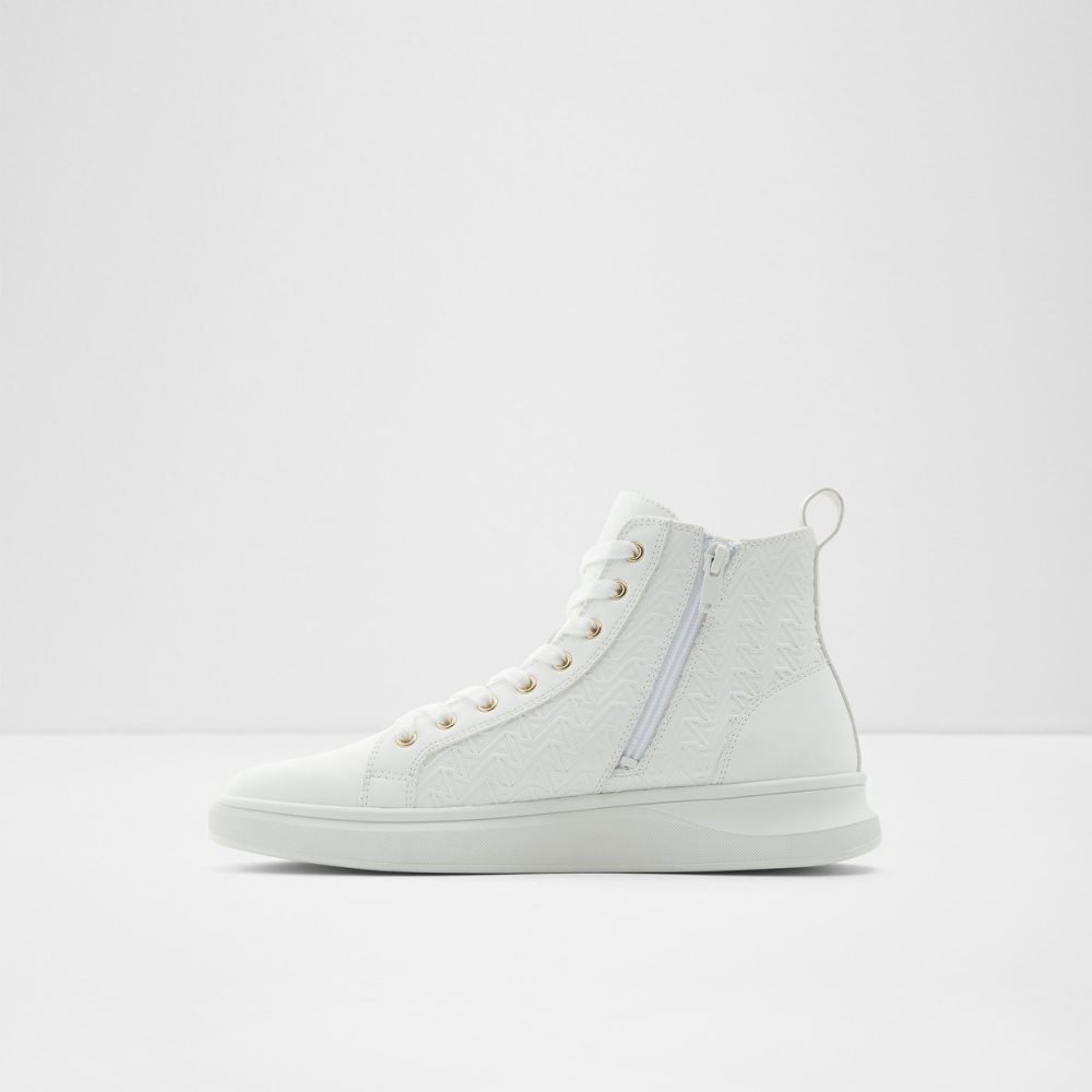 White Aldo Mirardo High Top Sneakers | 65VMINHTP