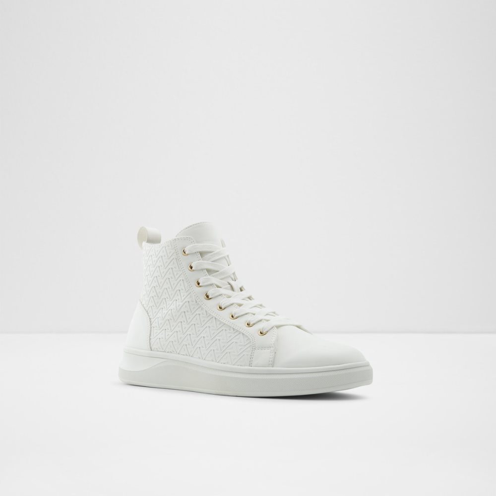 White Aldo Mirardo High Top Sneakers | 65VMINHTP