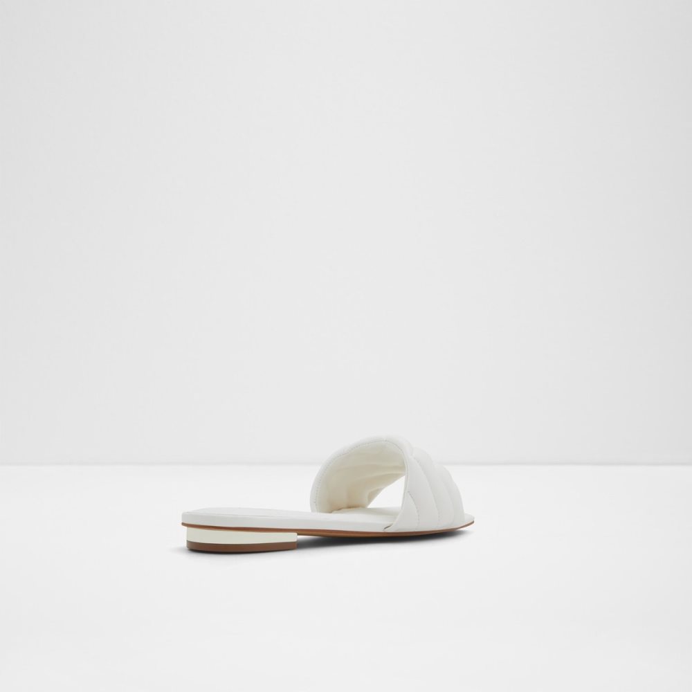 White Aldo Moniq Slide Sandal Sandals | 40BUQLCHX