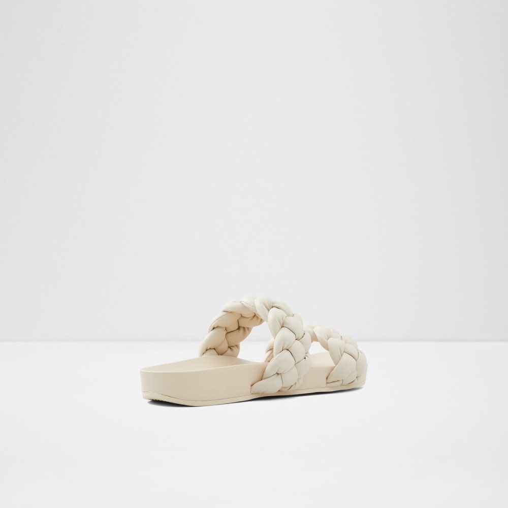 White Aldo Oaka Slide Sandal Sandals | 83UBPXRYL