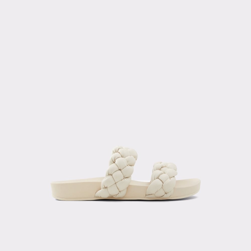 White Aldo Oaka Slide Sandal Sandals | 83UBPXRYL