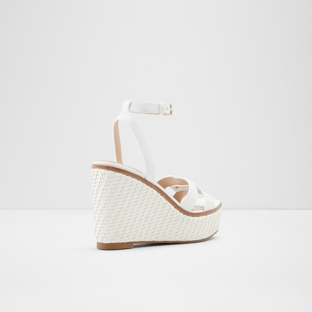 White Aldo Onan Wedge Sandal - Wedge Sandals | 25VQATECM