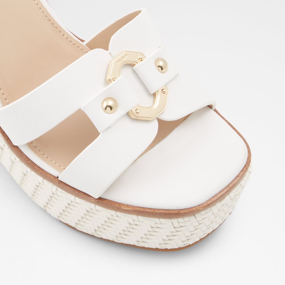 White Aldo Onan Wedge Sandal - Wedge Sandals | 25VQATECM