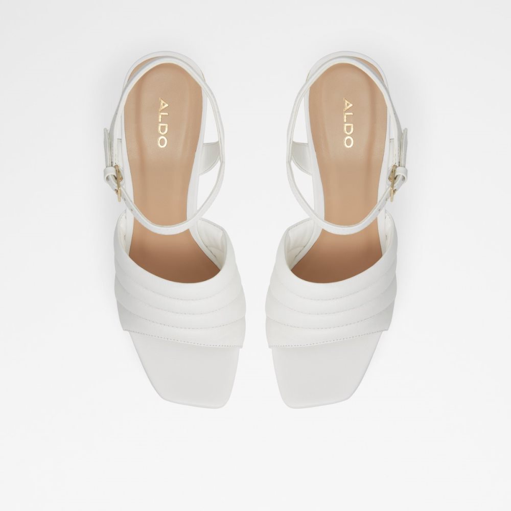 White Aldo Parri Heeled Sandal - Wedge Sandals | 79PVBJTEK