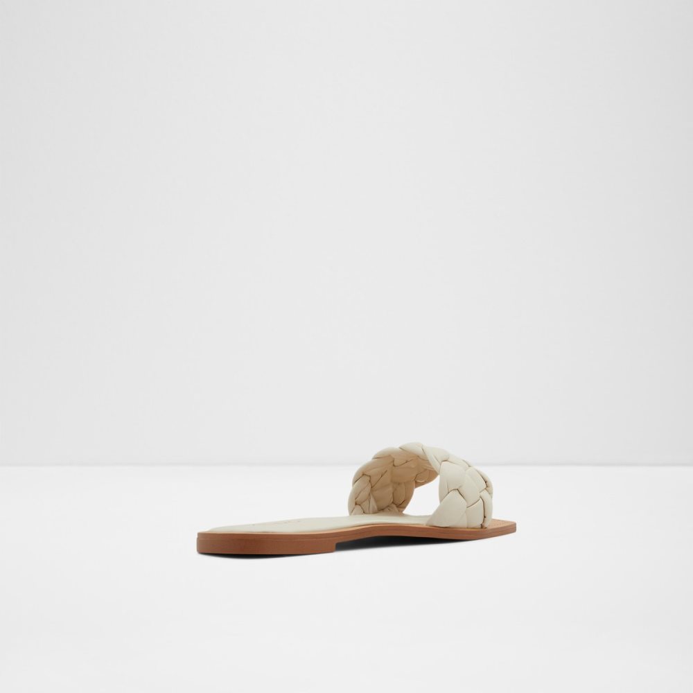 White Aldo Poets Slide Sandal Sandals | 05MDGIJWY