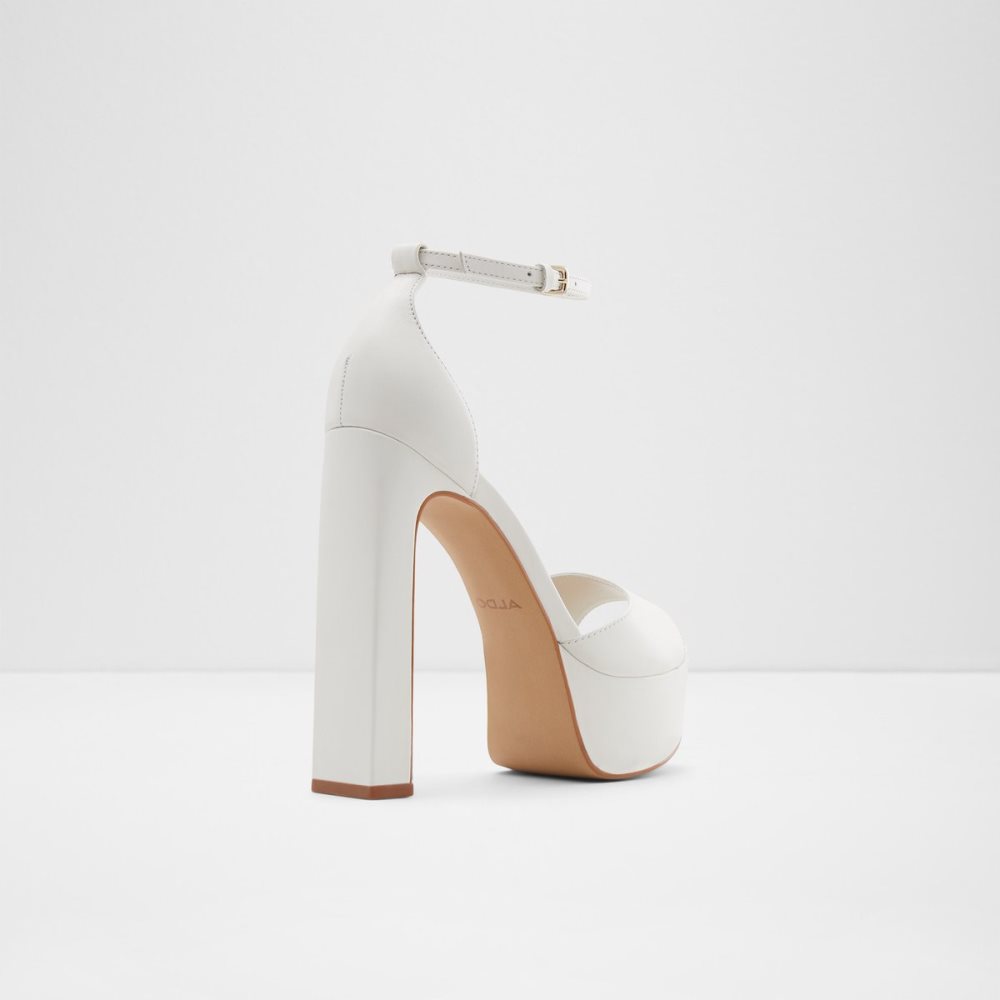 White Aldo Posh High Sandal - Platform Shoes | 58RJQVIHZ