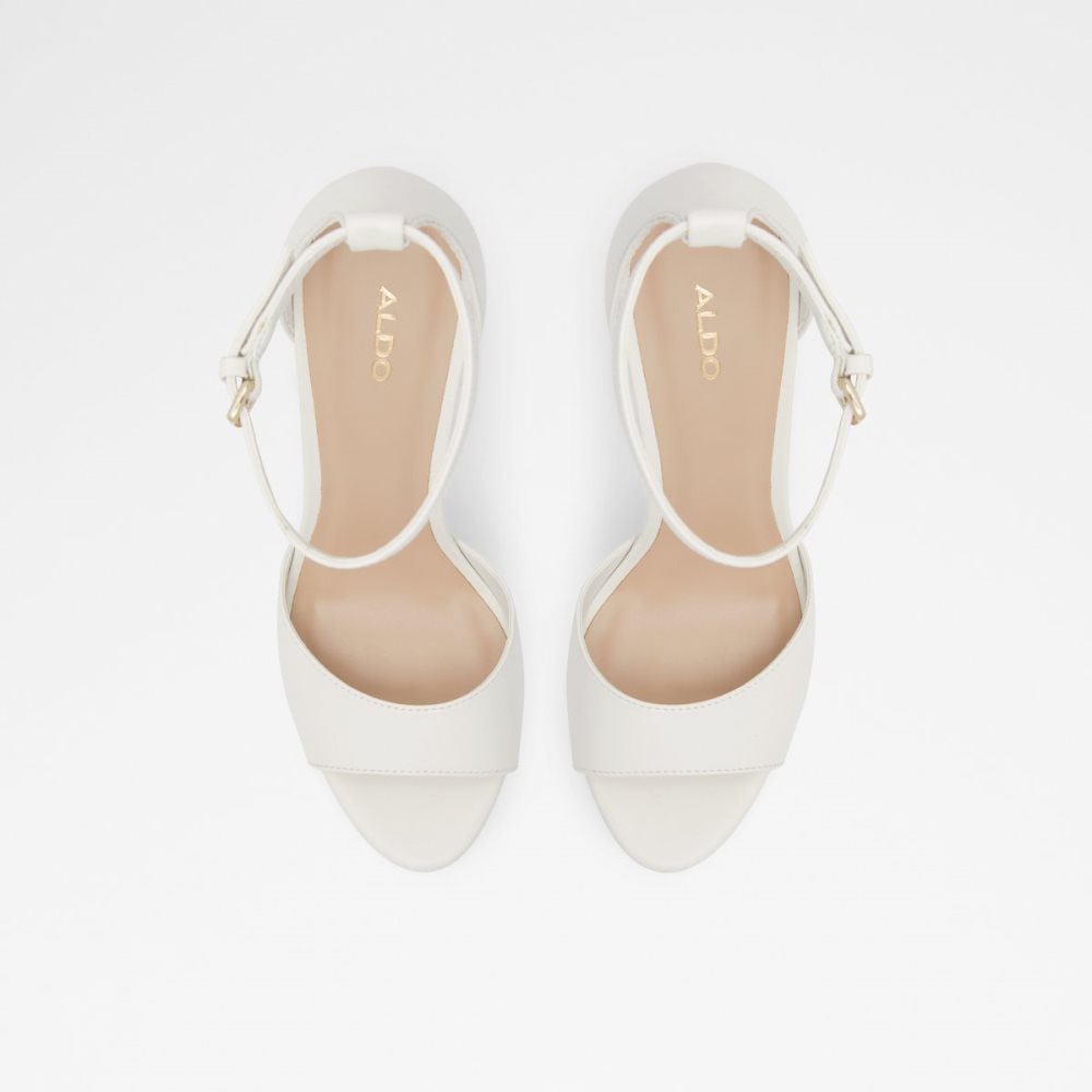 White Aldo Posh High Sandal - Platform Shoes | 58RJQVIHZ