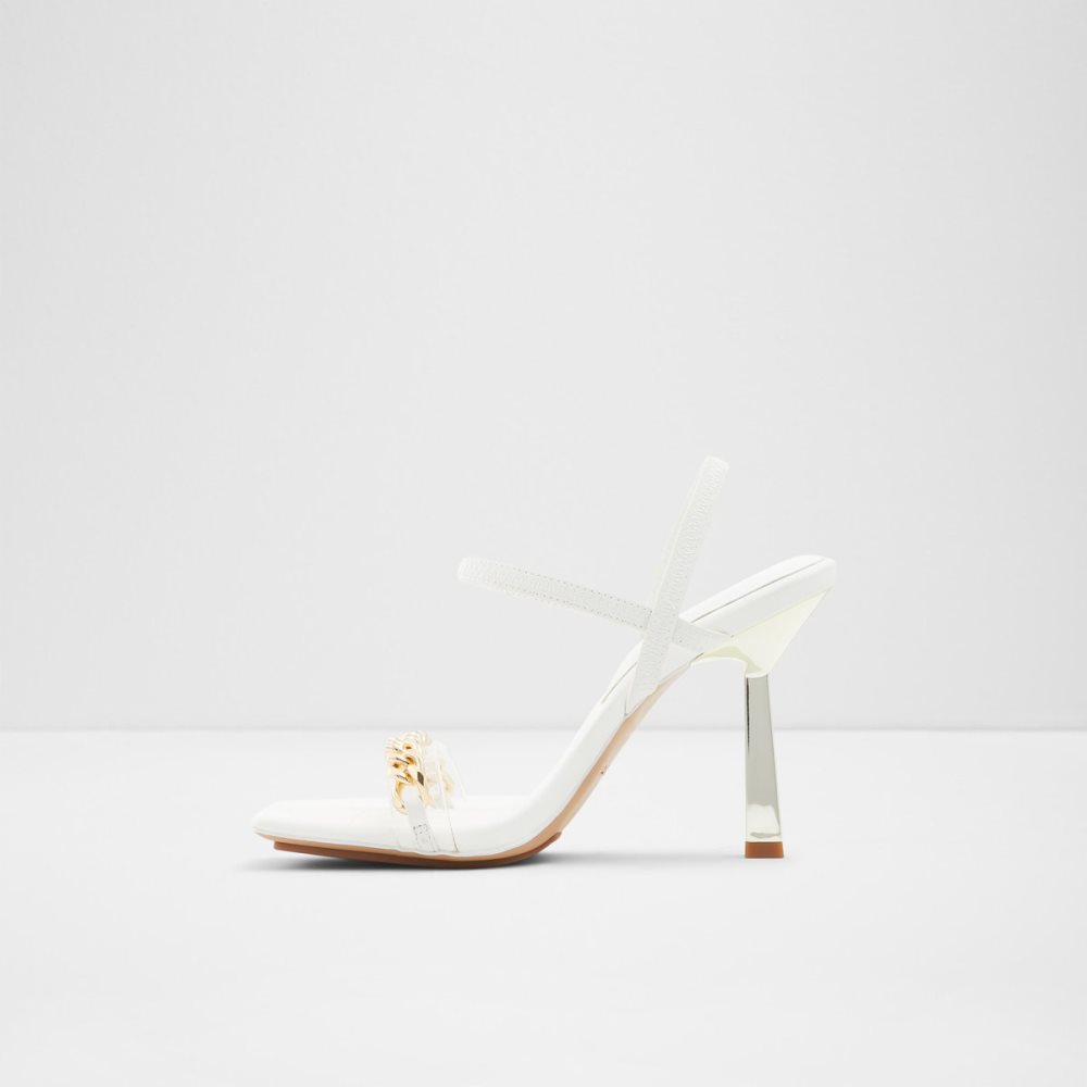 White Aldo Riccheza Strappy High Sandal - Stiletto Sandals | 61PJMQUER