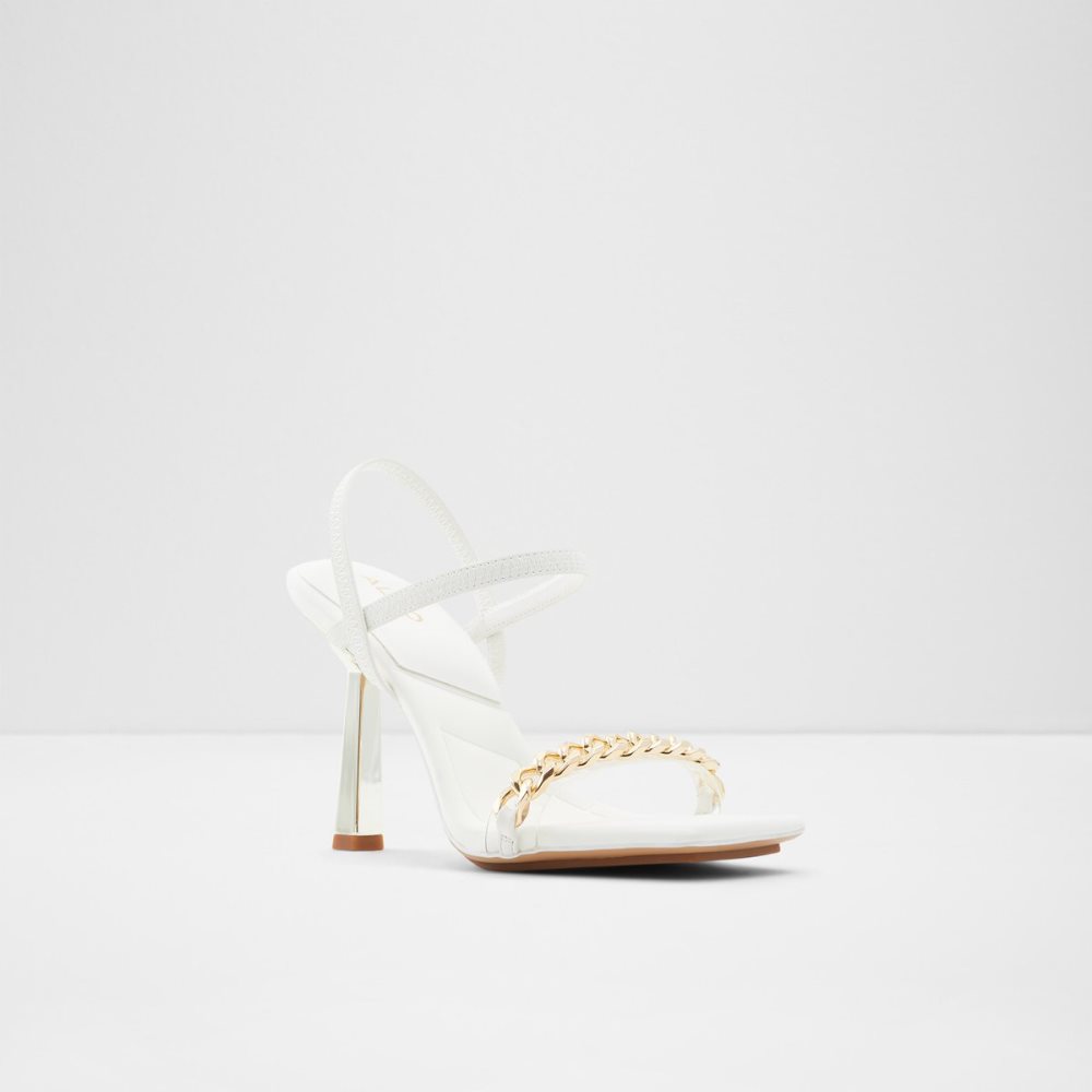 White Aldo Riccheza Strappy High Sandal - Stiletto Sandals | 61PJMQUER