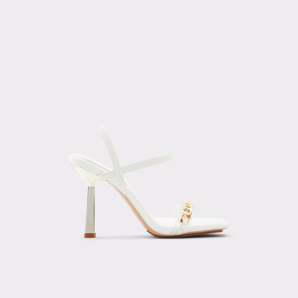 White Aldo Riccheza Strappy High Sandal - Stiletto Sandals | 61PJMQUER