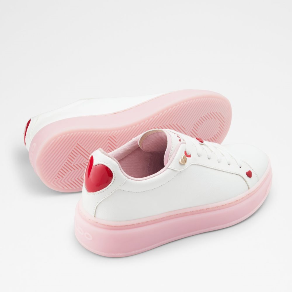 White Aldo Rosecloud Low Top Sneakers | 38YLHBAOZ