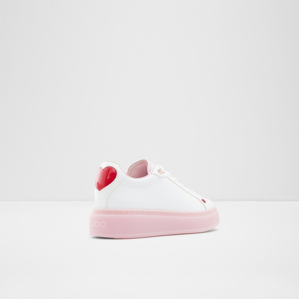 White Aldo Rosecloud Low Top Sneakers | 38YLHBAOZ