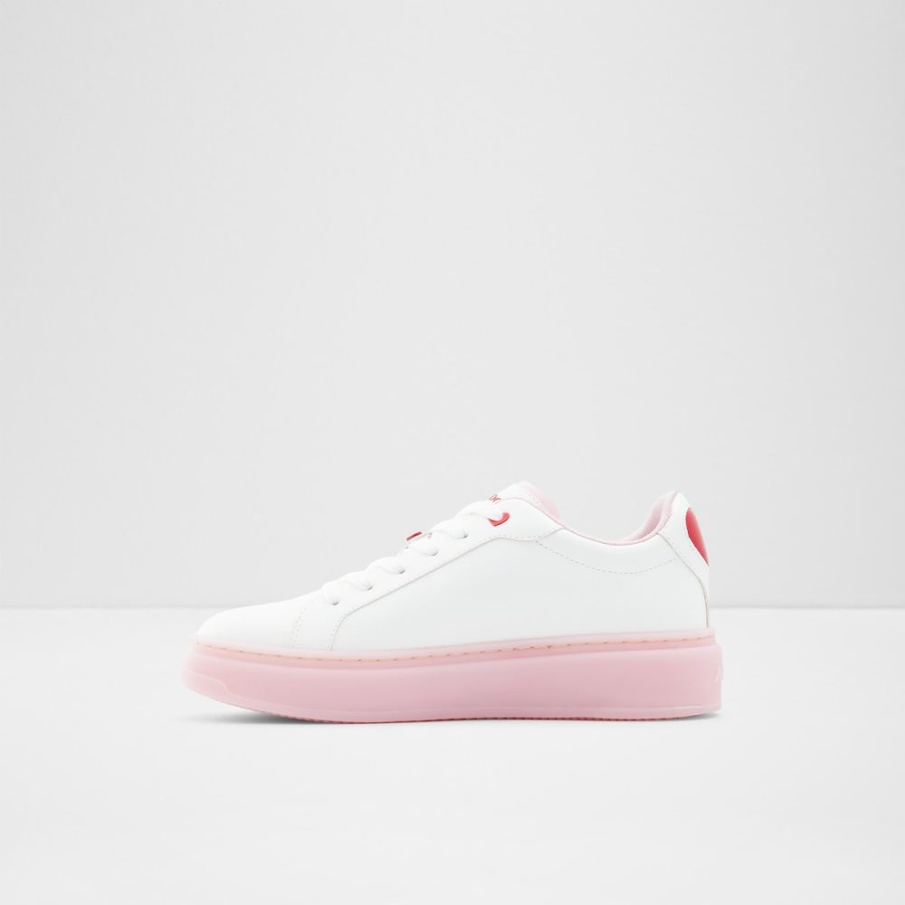 White Aldo Rosecloud Low Top Sneakers | 38YLHBAOZ