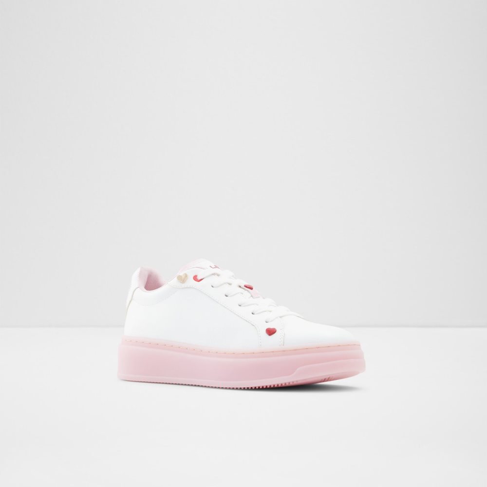 White Aldo Rosecloud Low Top Sneakers | 38YLHBAOZ