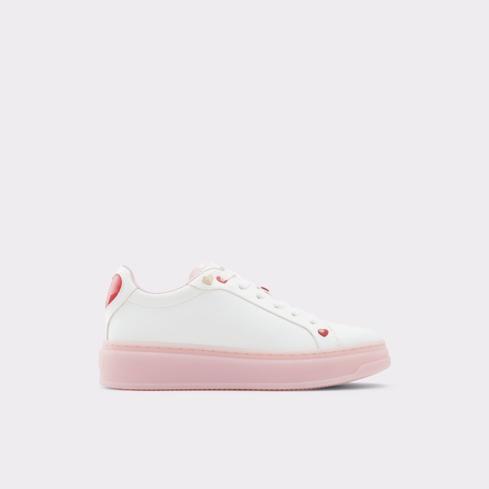 White Aldo Rosecloud Low Top Sneakers | 38YLHBAOZ