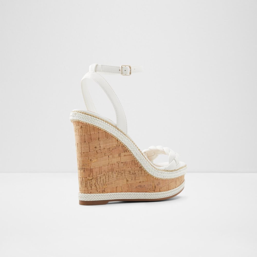 White Aldo Saluth Wedge Sandal - Wedge Sandals | 59HPDZAET