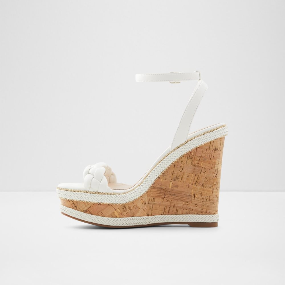 White Aldo Saluth Wedge Sandal - Wedge Sandals | 59HPDZAET