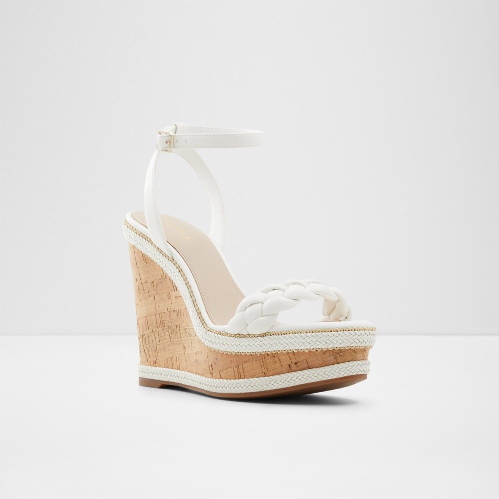 White Aldo Saluth Wedge Sandal - Wedge Sandals | 59HPDZAET