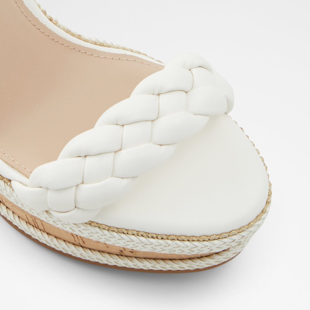 White Aldo Saluth Wedge Sandal - Wedge Sandals | 59HPDZAET