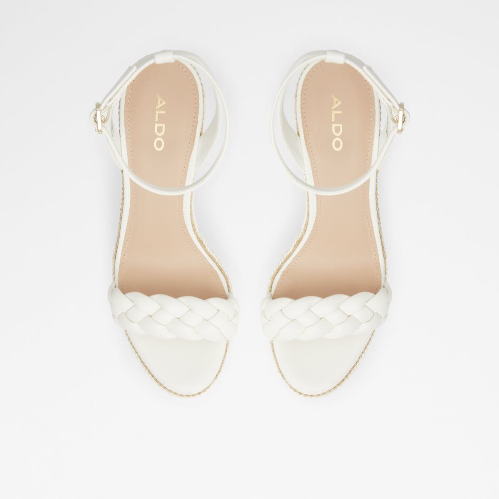 White Aldo Saluth Wedge Sandal - Wedge Sandals | 59HPDZAET