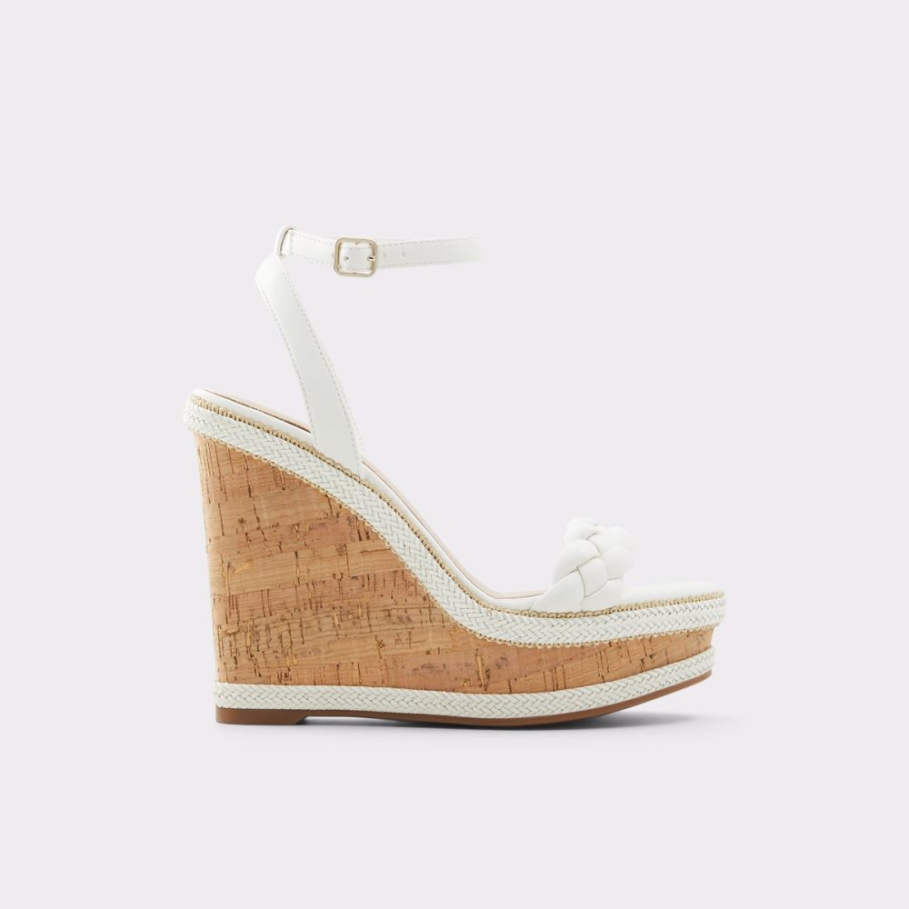 White Aldo Saluth Wedge Sandal - Wedge Sandals | 59HPDZAET