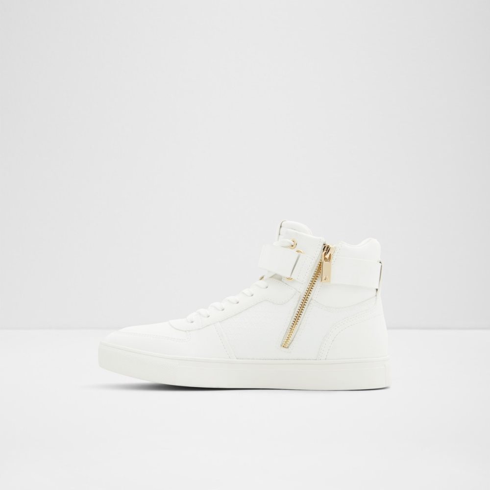 White Aldo Sethen High Top - Cup Sole Sneakers | 98RNMVOSJ