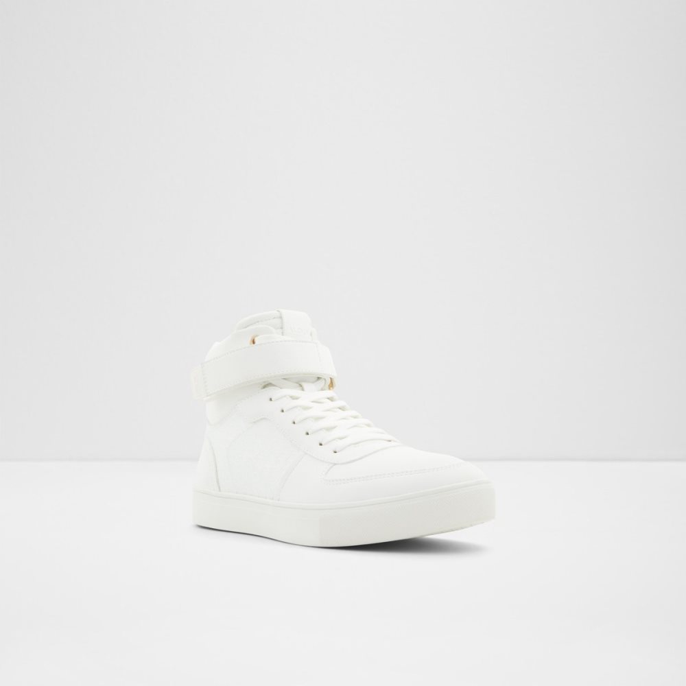 White Aldo Sethen High Top - Cup Sole Sneakers | 98RNMVOSJ