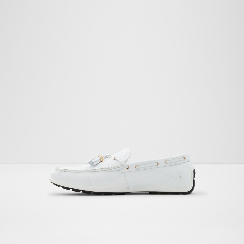 White Aldo Sheremo Driving Casual Shoes | 67MUFXTWJ