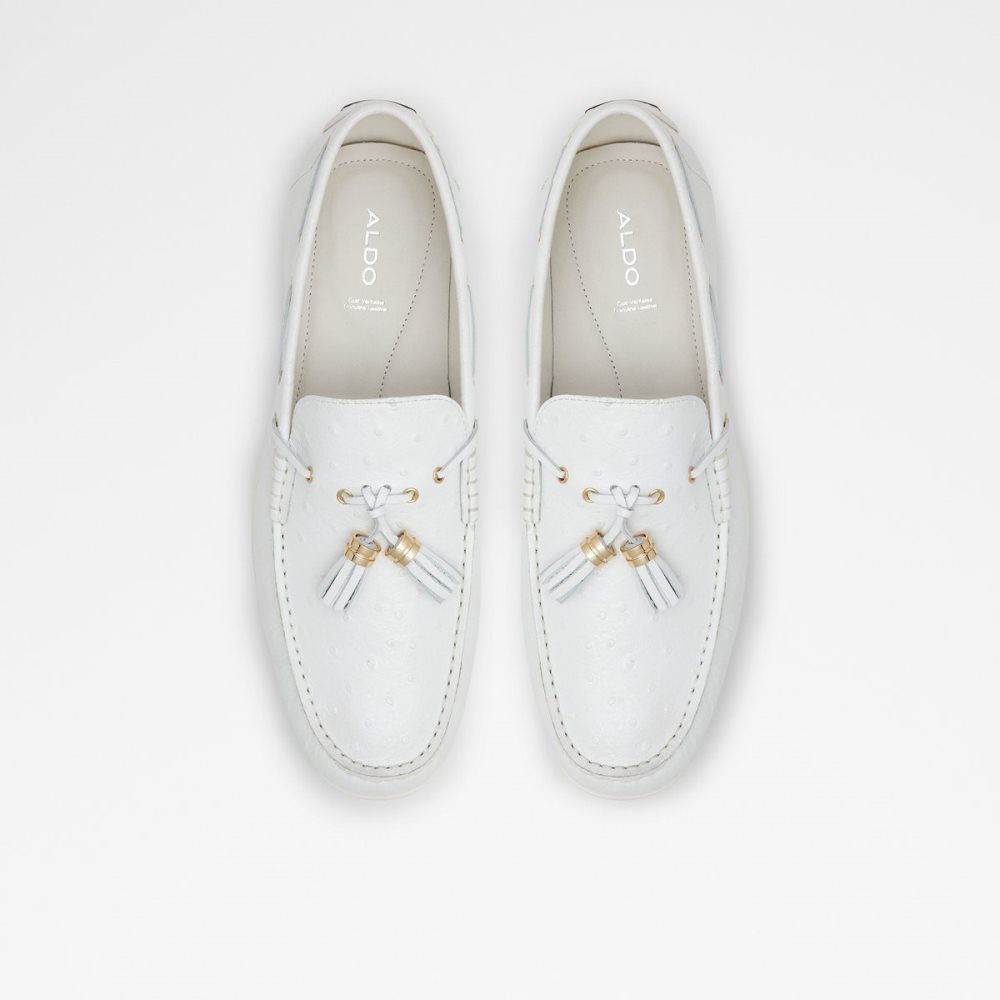 White Aldo Sheremo Driving Casual Shoes | 67MUFXTWJ