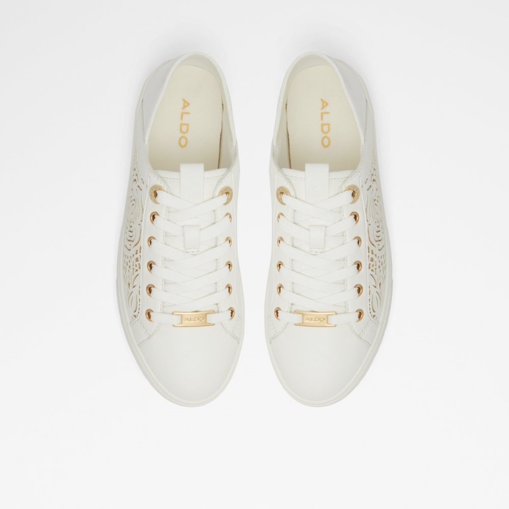 White Aldo Stepaniee Low Top Sneakers | 04WAKDUSX