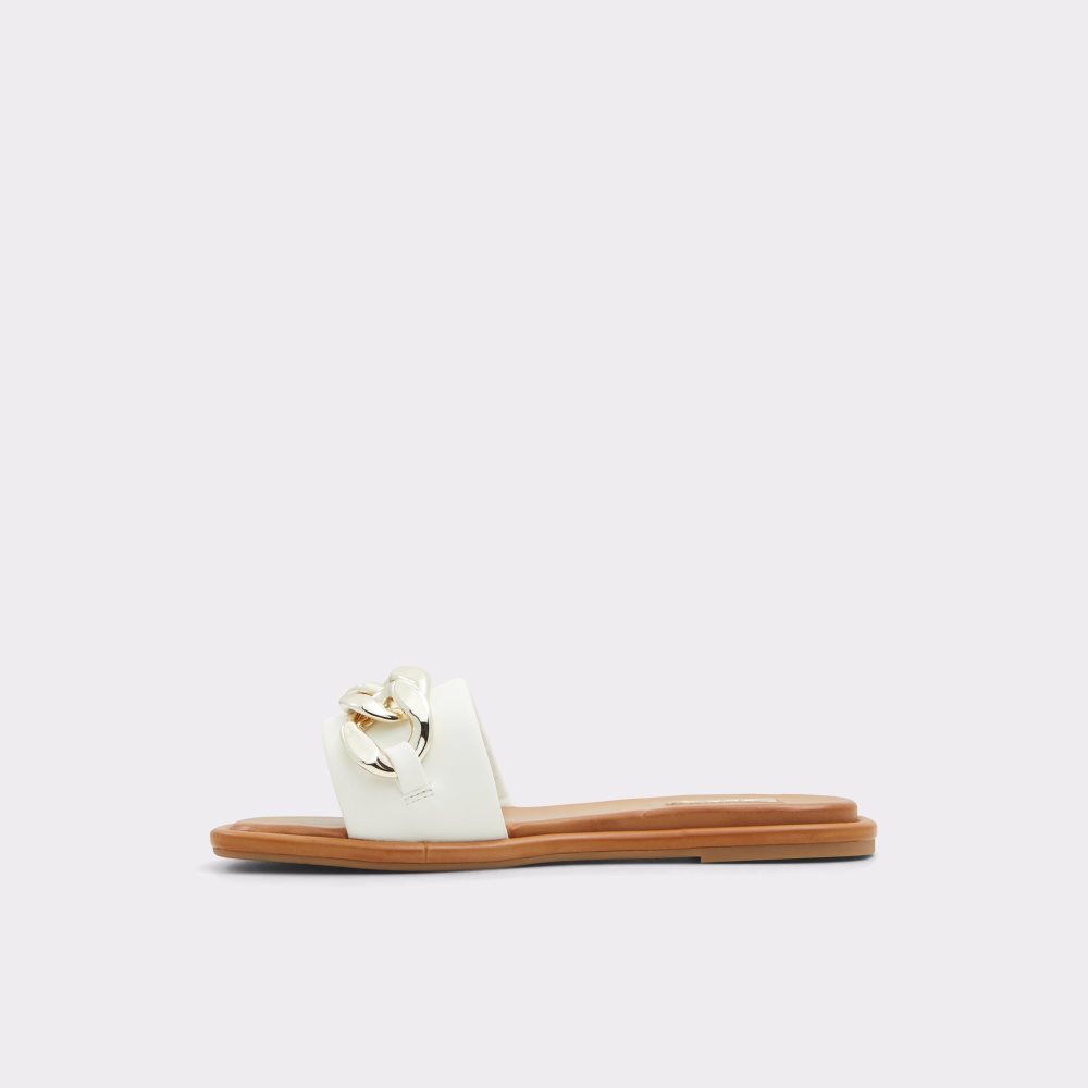 White Aldo Sydling Slide Sandal Sandals | 60VMQJHTL