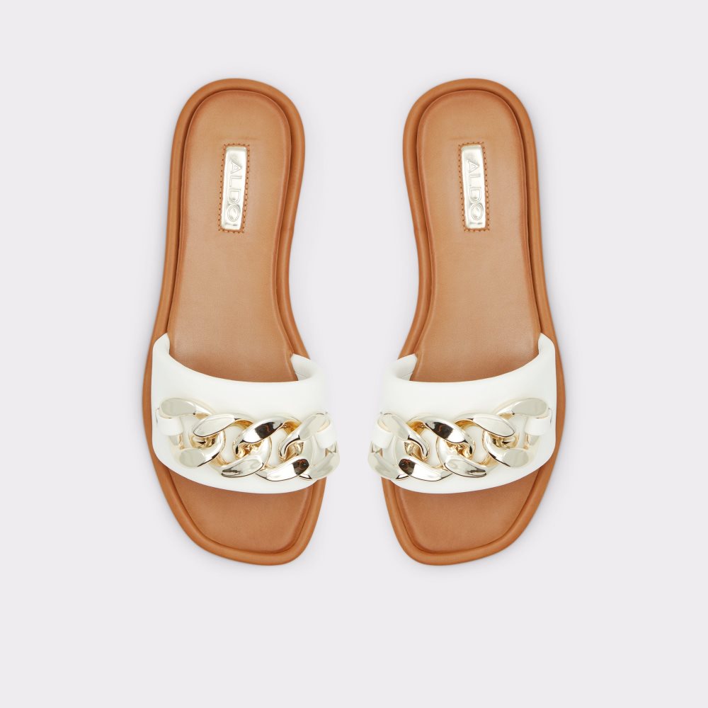 White Aldo Sydling Slide Sandal Sandals | 60VMQJHTL