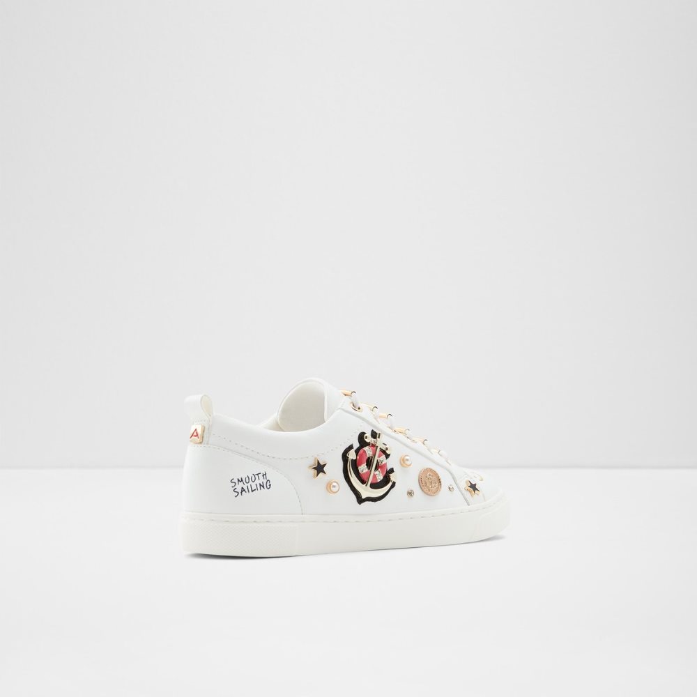 White Aldo Talaeraen Low Top Sneakers | 84JKBDPGN