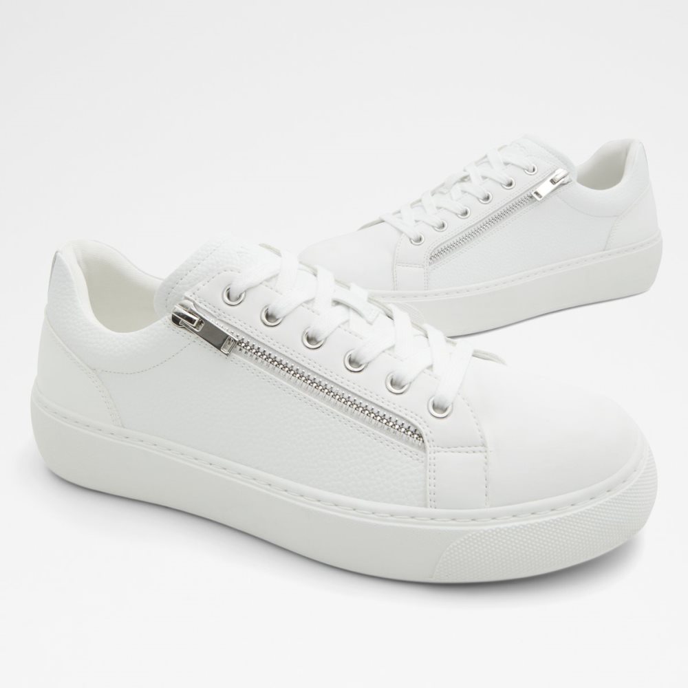 White Aldo Theta Low Top - Cup Sole Sneakers | 56RHIJGDM