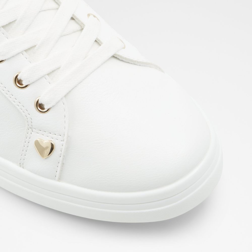 White Aldo Toplove High Top Sneakers | 18LBODQNM