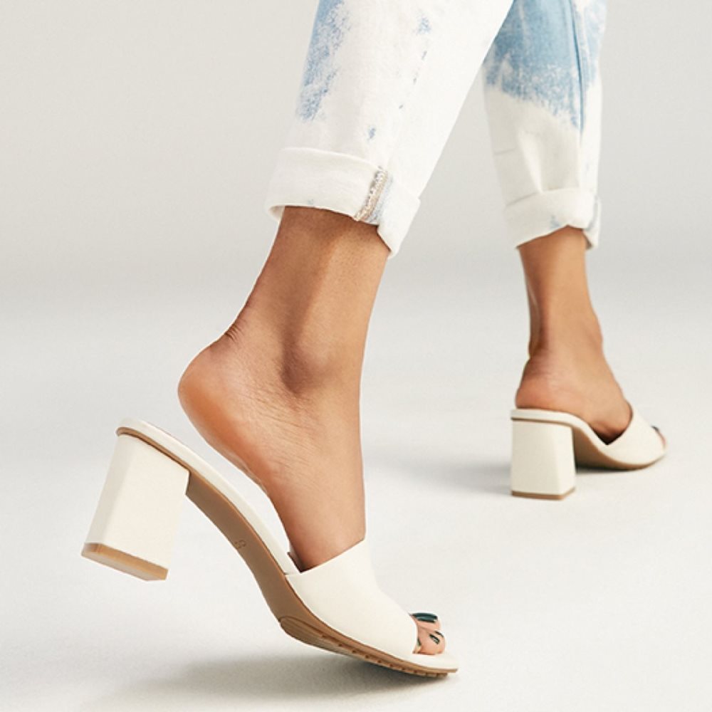 White Aldo Velalith High Sandal - Block Heels | 85LFXEQUI