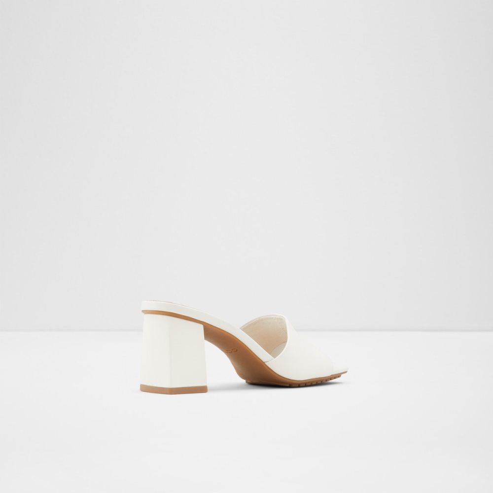 White Aldo Velalith High Sandal - Block Heels | 85LFXEQUI