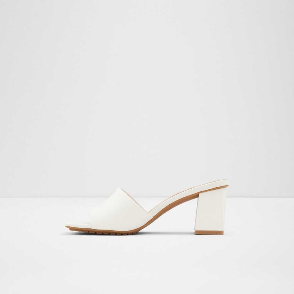 White Aldo Velalith High Sandal - Block Heels | 85LFXEQUI