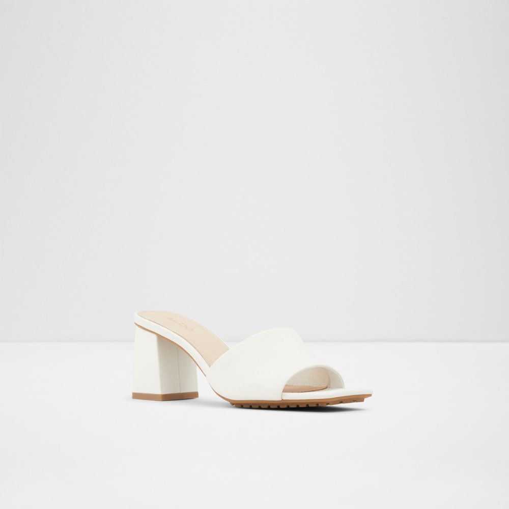 White Aldo Velalith High Sandal - Block Heels | 85LFXEQUI