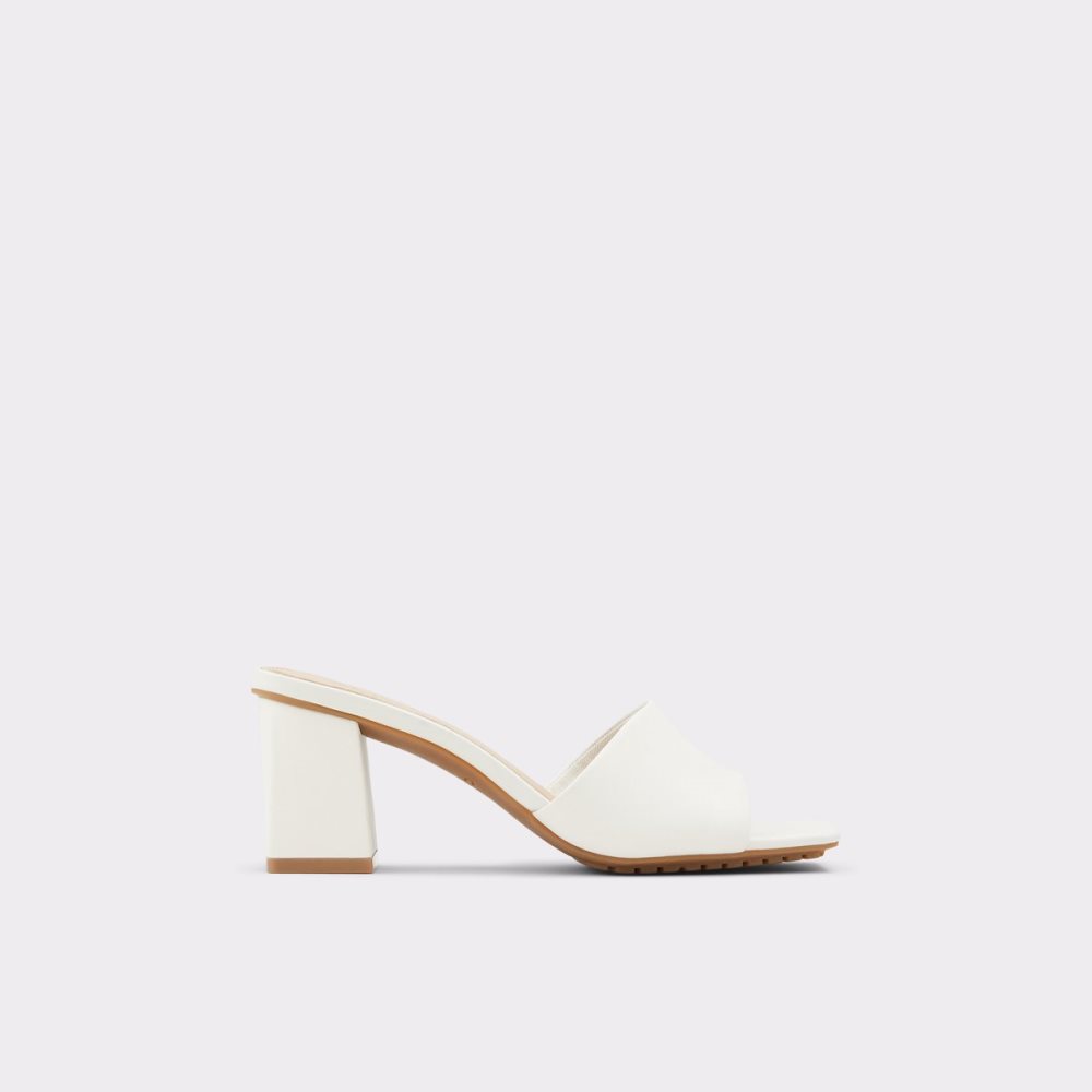 White Aldo Velalith High Sandal - Block Heels | 85LFXEQUI