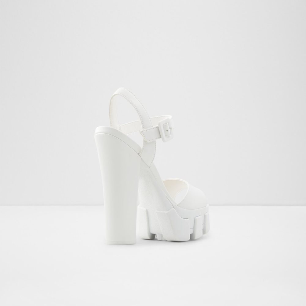 White Aldo Verrajan High Sandal - Platform Shoes | 94ZHYIMVX