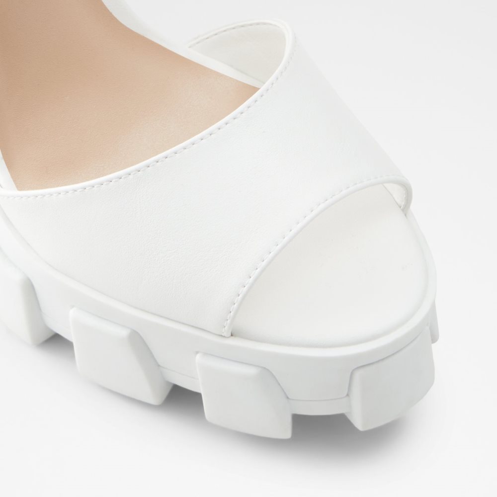 White Aldo Verrajan High Sandal - Platform Shoes | 94ZHYIMVX