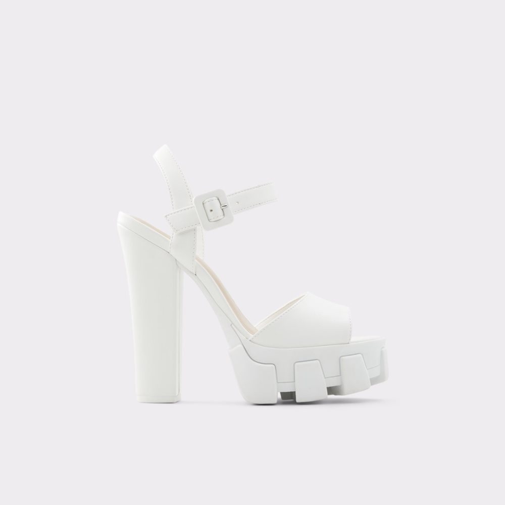 White Aldo Verrajan High Sandal - Platform Shoes | 94ZHYIMVX