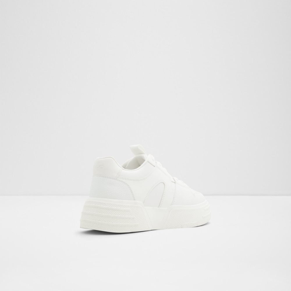 White Aldo Zeus Low Top - Lug Sole Sneakers | 73VYKJWTH