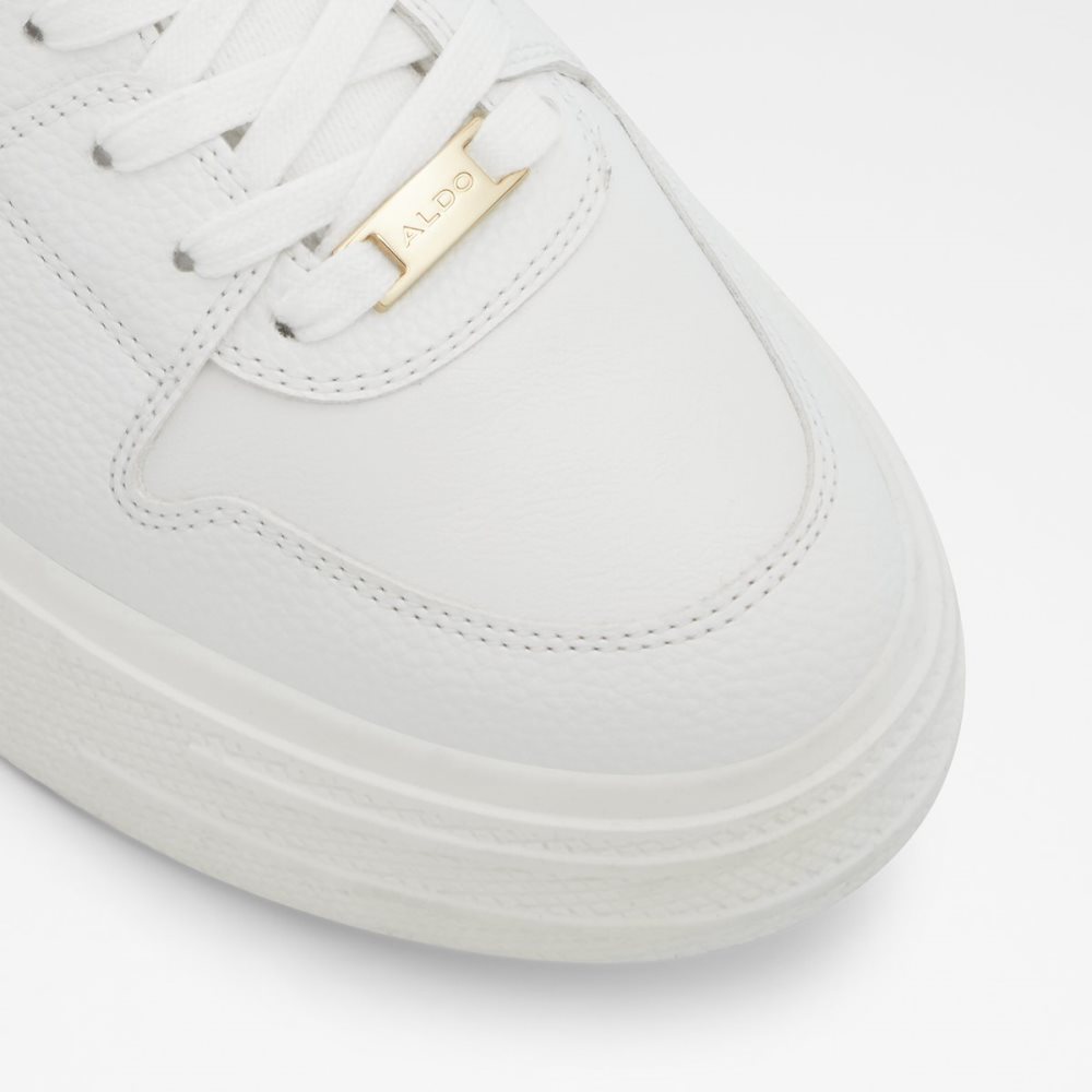 White Aldo Zeus Low Top - Lug Sole Sneakers | 73VYKJWTH