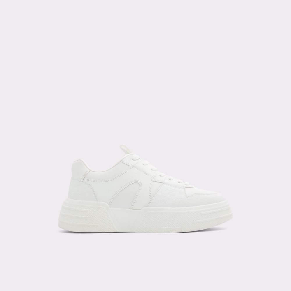 White Aldo Zeus Low Top - Lug Sole Sneakers | 73VYKJWTH