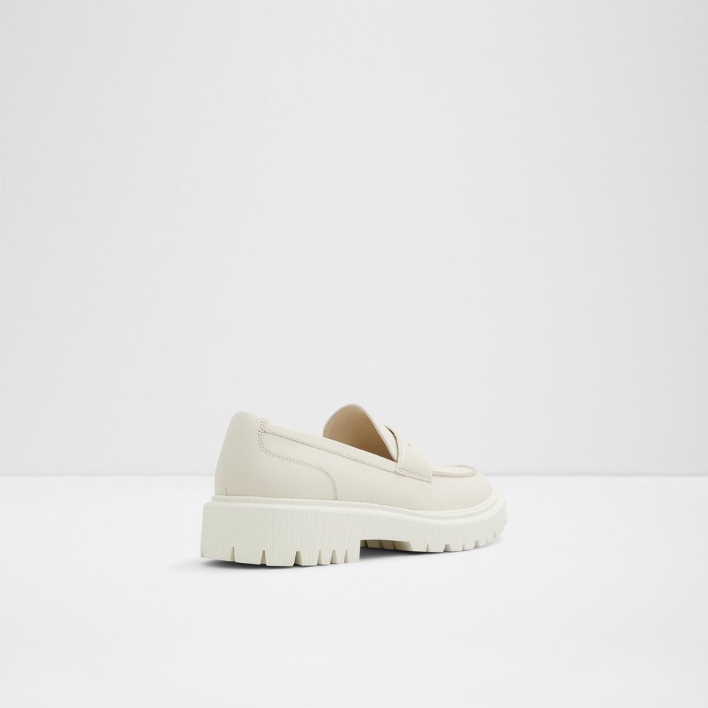 White / Beige Aldo Bigthink Loafers | 80ZPIUQME