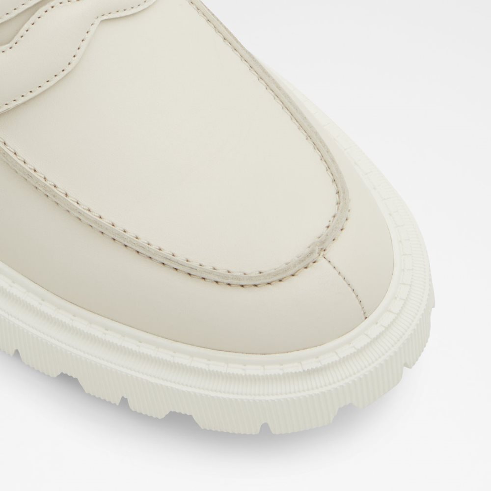 White / Beige Aldo Bigthink Loafers | 80ZPIUQME