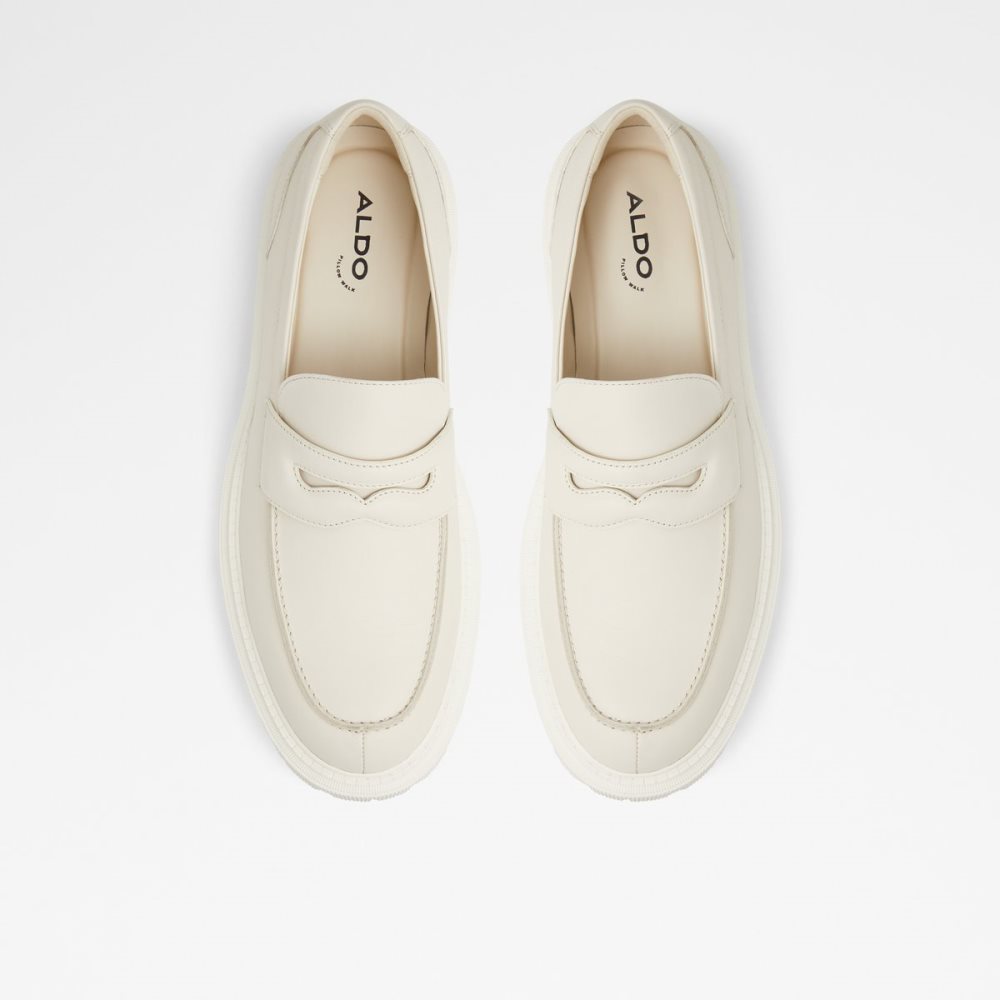 White / Beige Aldo Bigthink Loafers | 80ZPIUQME