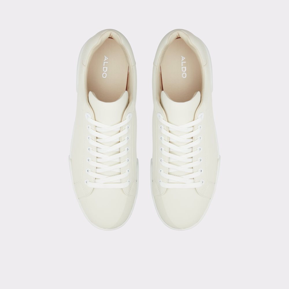 White / Beige Aldo Neo Low Top - Cup Sole Sneakers | 19JXRFDLV